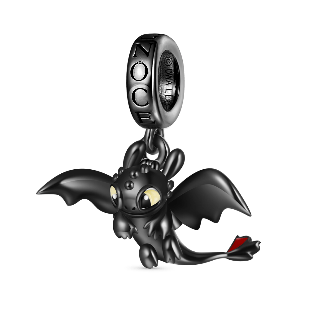 Gnoce How to Train Your Dragon Toothless Flapping Wings Pendant Dangle Charm_2