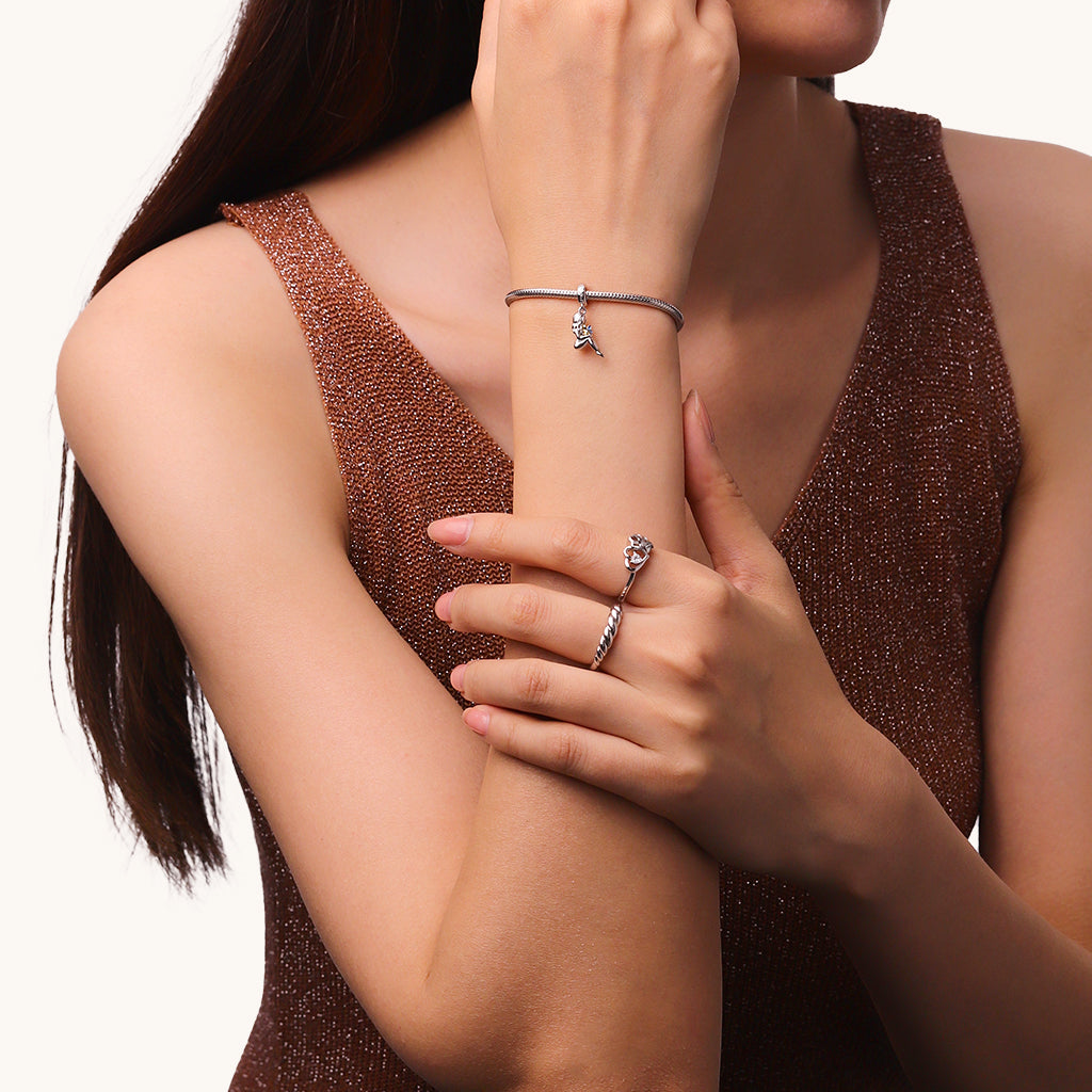 Gnoce Mother Holding a Butterfly Baby Memorial Love Pendant Dangle Charm_3