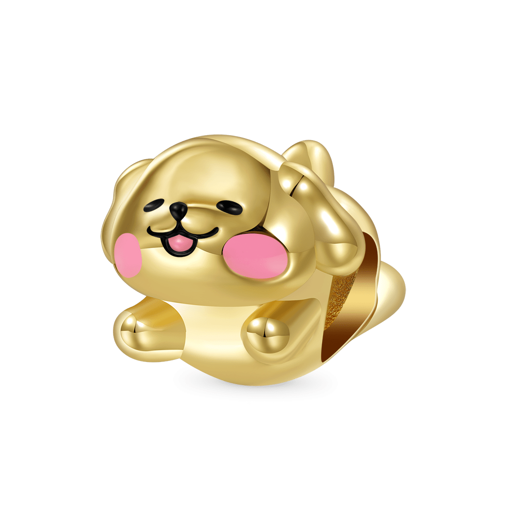 Gnoce Fat Golden Retriever Puppy Charm_1