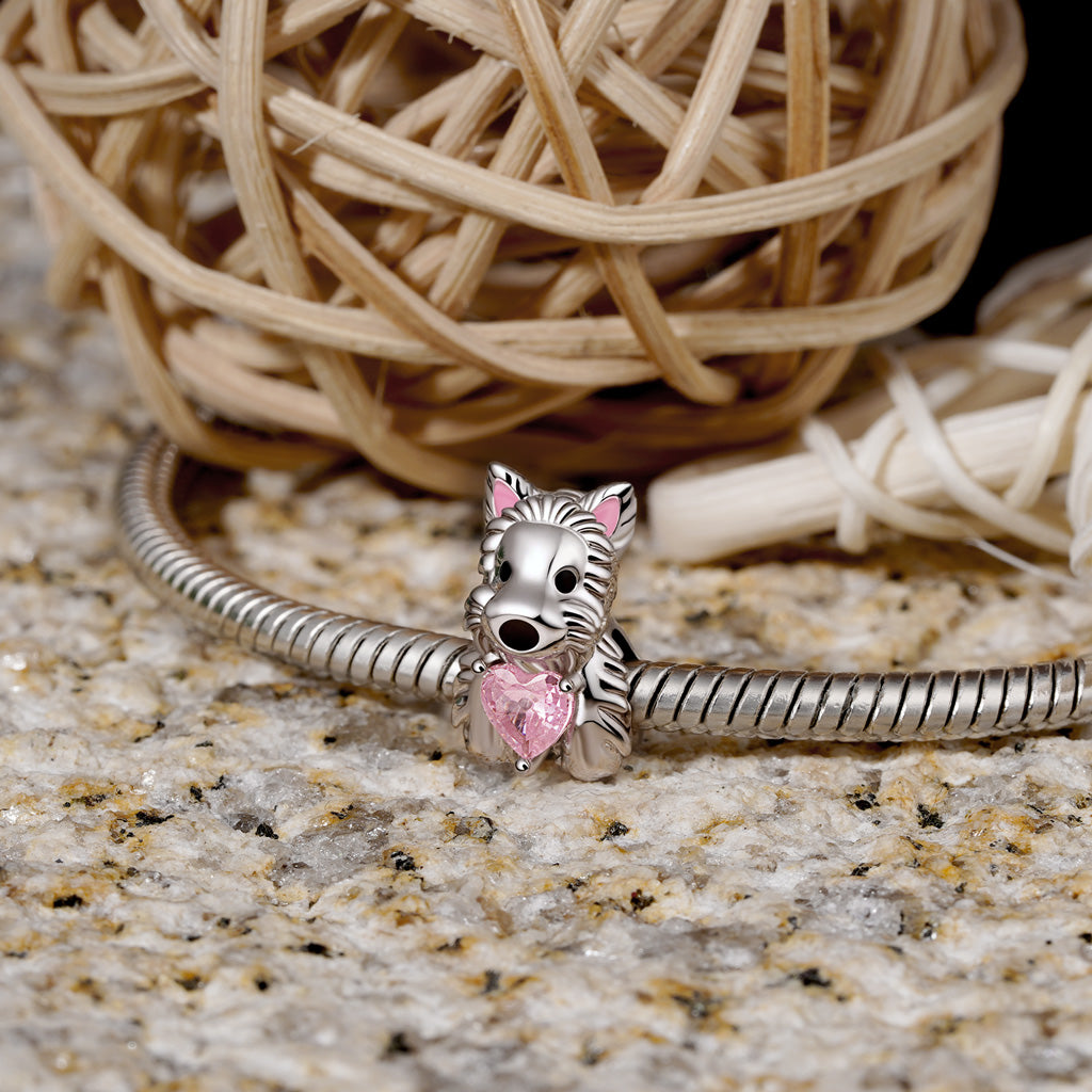 Gnoce West Highland White Terrier Puppy Embraces Love Charm_4