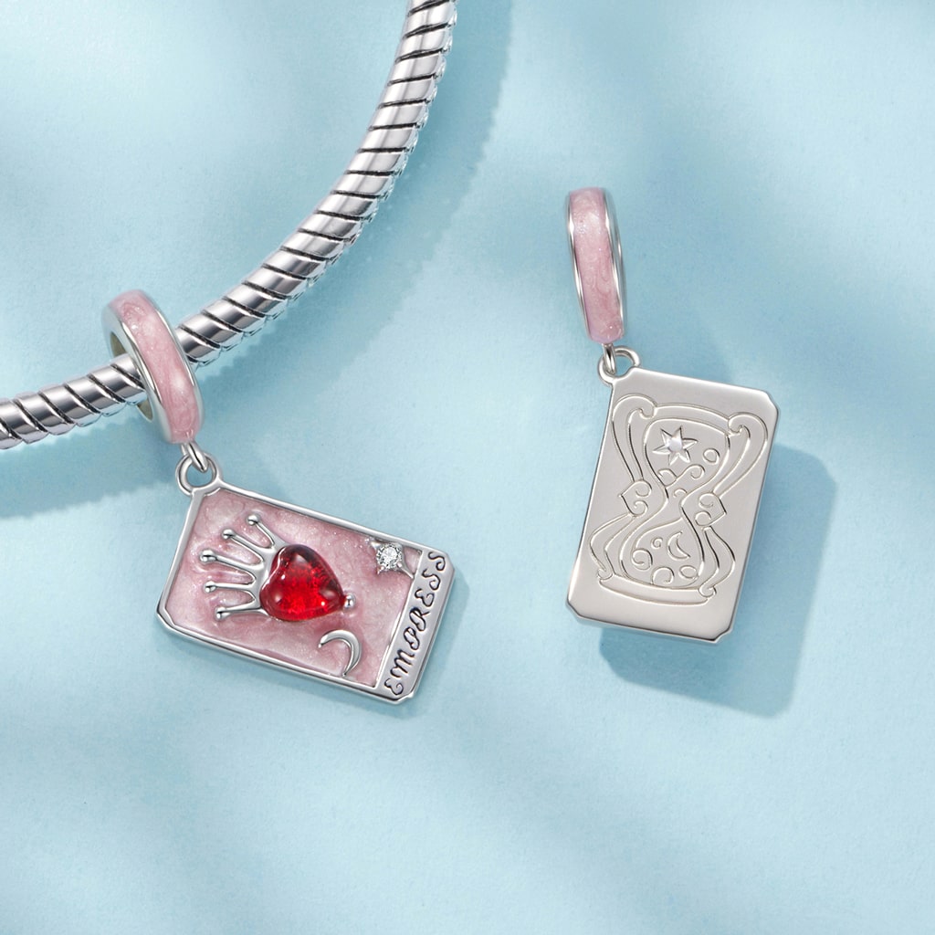 Gnoce Queen Tarot Powerful Female Energy Pendant Dangle Charm_2