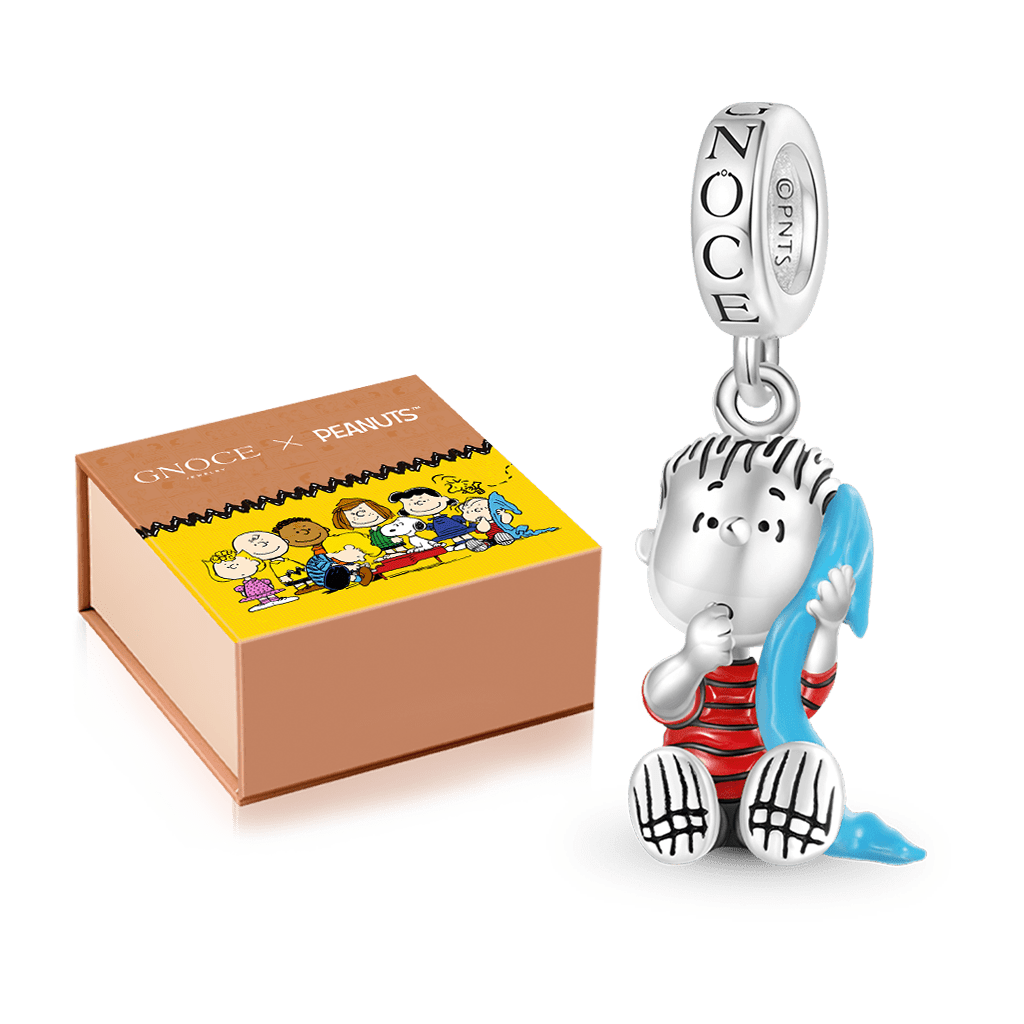 Gnoce Peanuts Linus Sitting with Blanket Pendant Dangle Charm_2