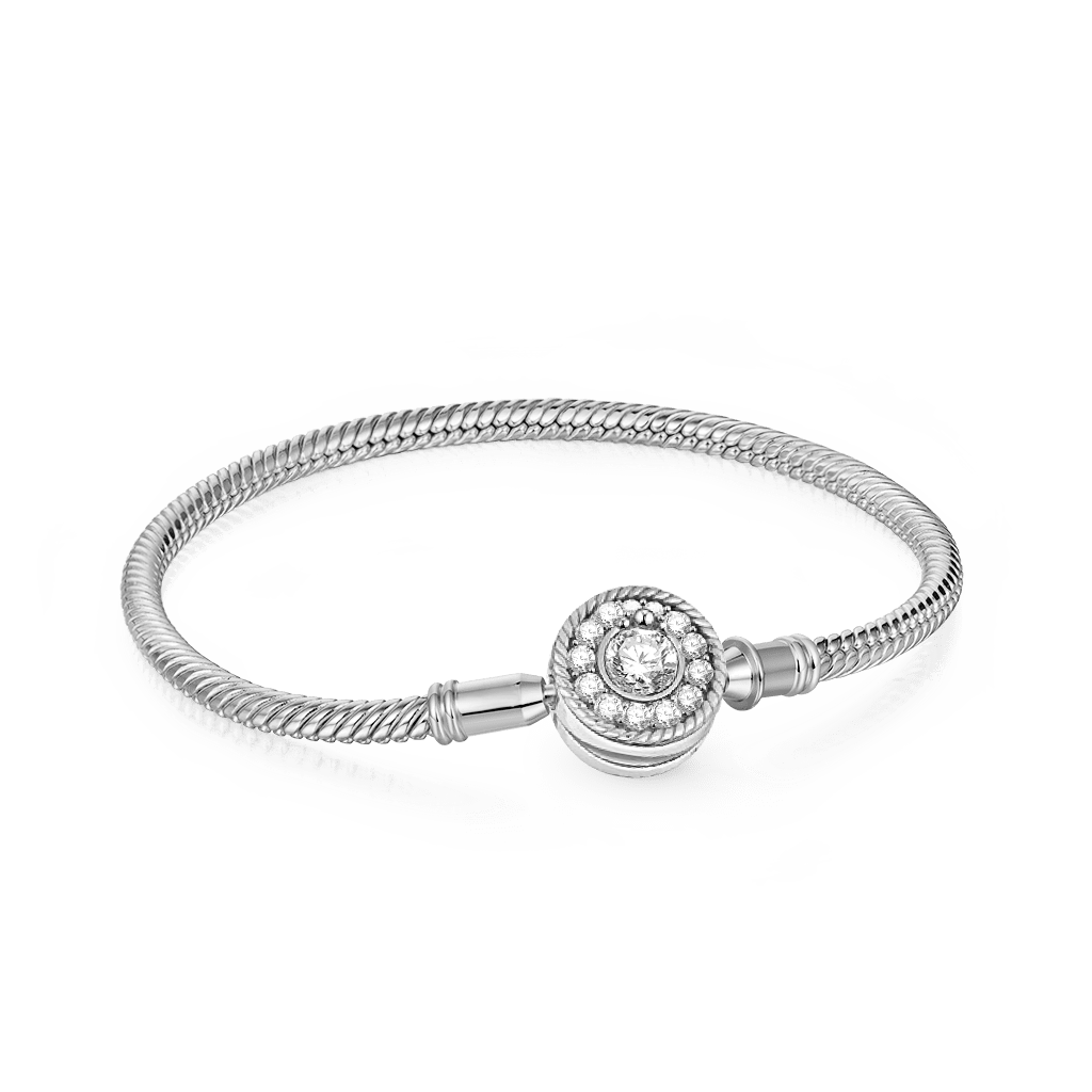 Gnoce "Love At First Sight"  925 Sterling Silver Basic Bracelet With Gnoce Logo_1