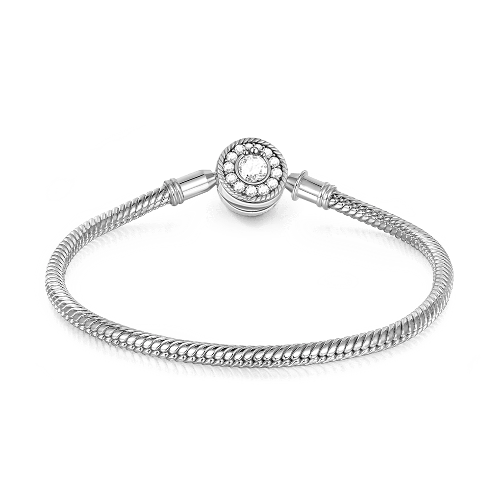 Gnoce "Love At First Sight"  925 Sterling Silver Basic Bracelet With Gnoce Logo_2