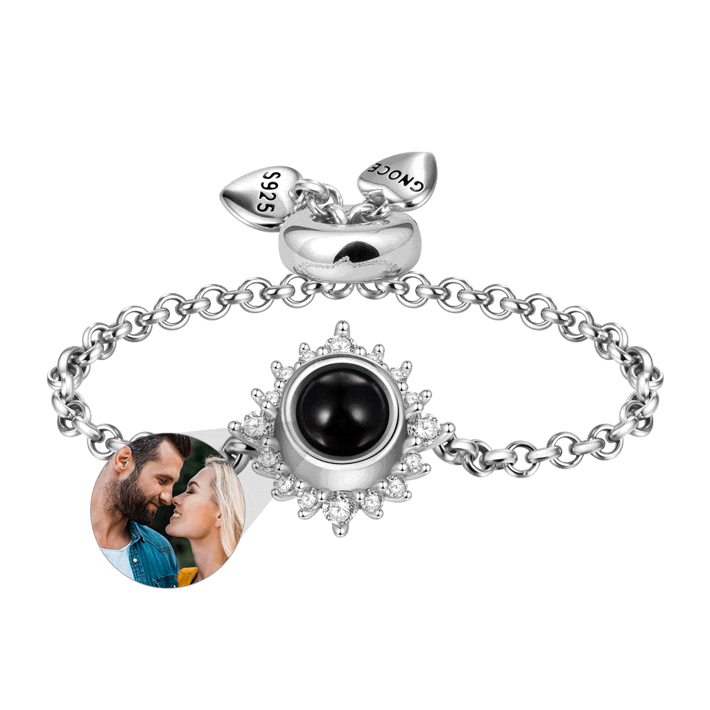 Gnoce Projection Photo Bead Chain Adjustable Ring_1