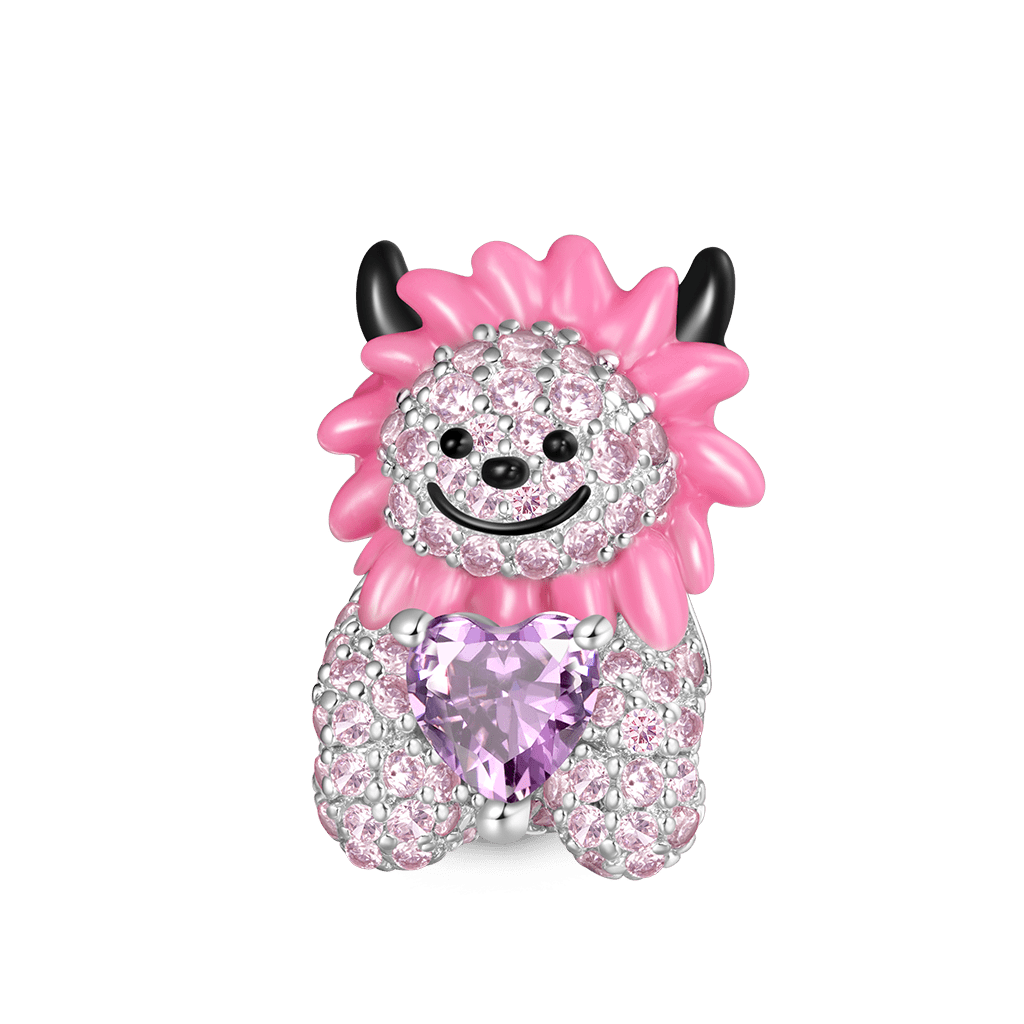 Gnoce Halloween Lion Embraces Heart Charm_2