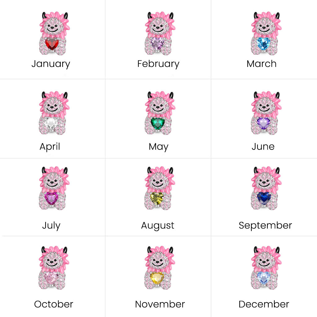 Gnoce Halloween Lion Embraces Heart Charm_5