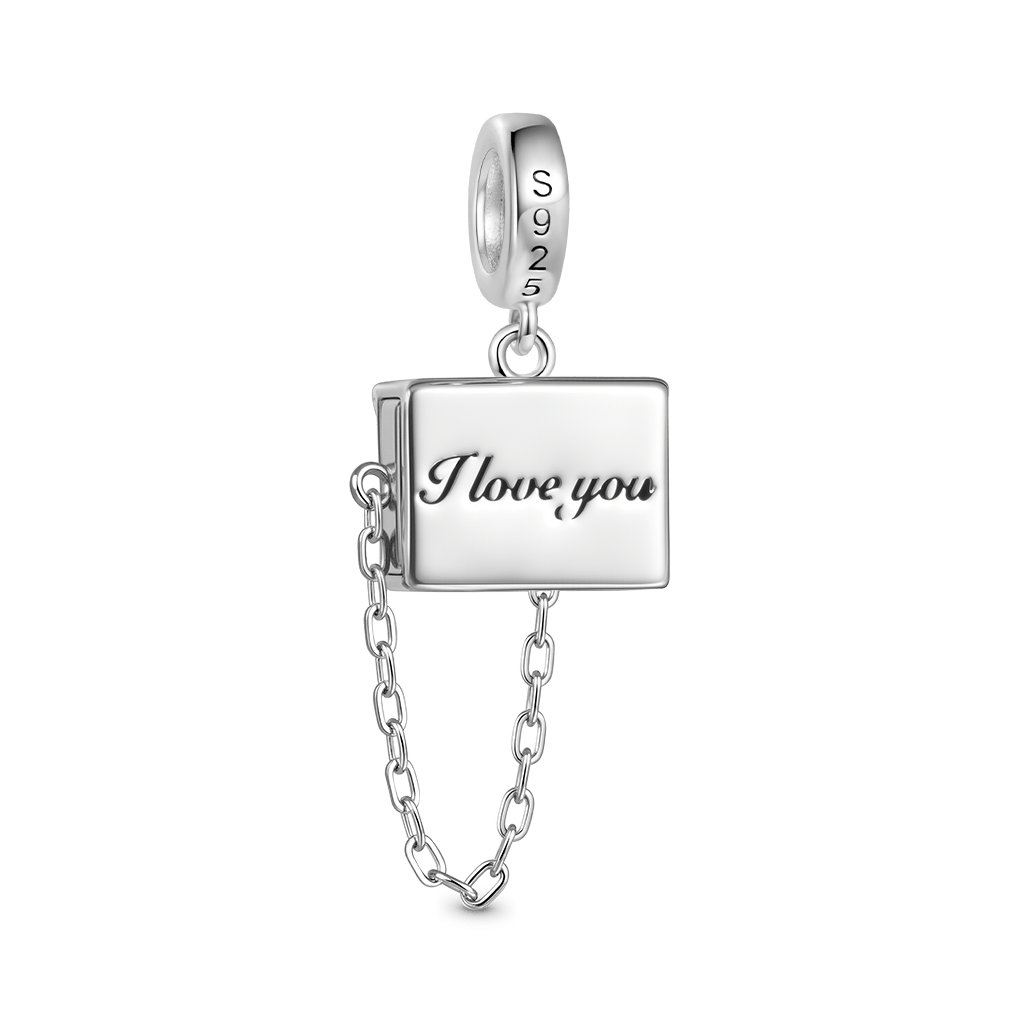Gnoce Personalized Photo Secret Love Envelope Pendant Dangle Charm_3