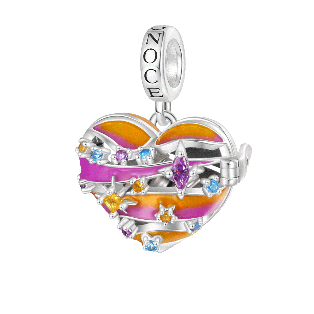 Gnoce Heart Solar System Wireless LED Glow Mercury Pendant Dangle Charm_1