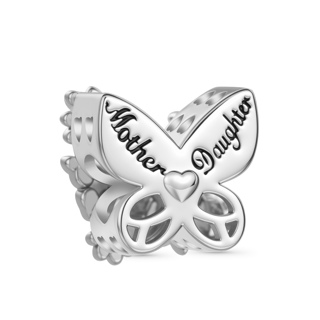 Gnoce Mother and Daughter Butterfly Flower Charm_2