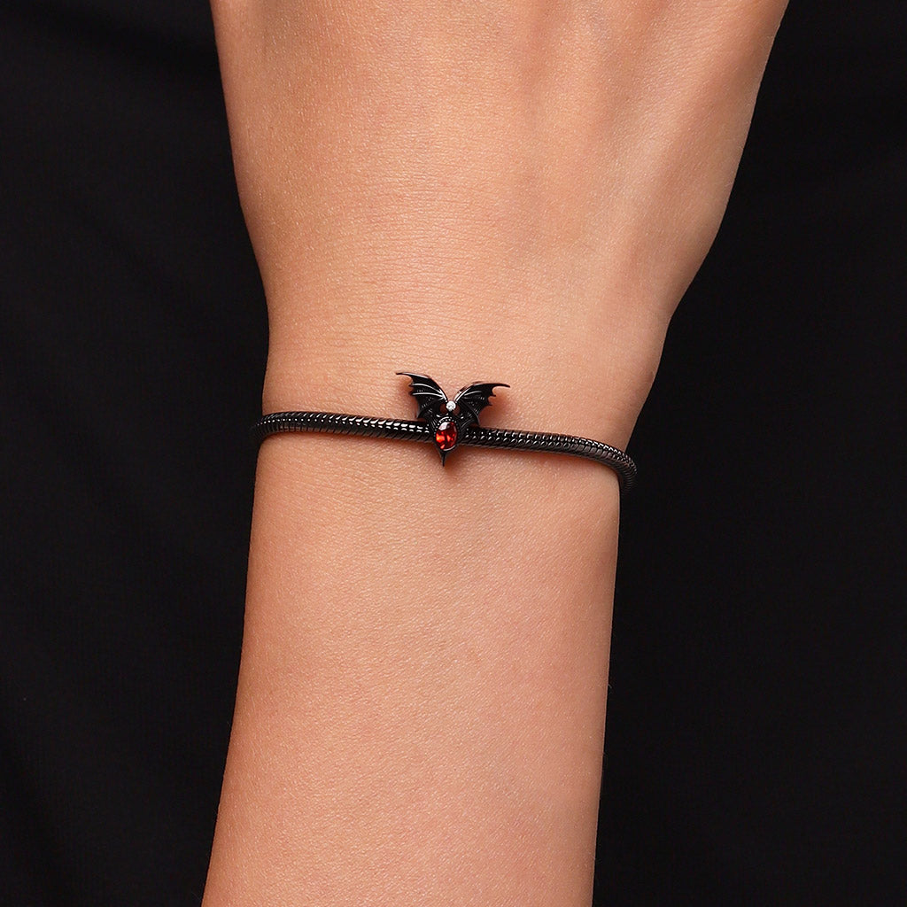 Gnoce Holloween Bat Birthstone Charm_6