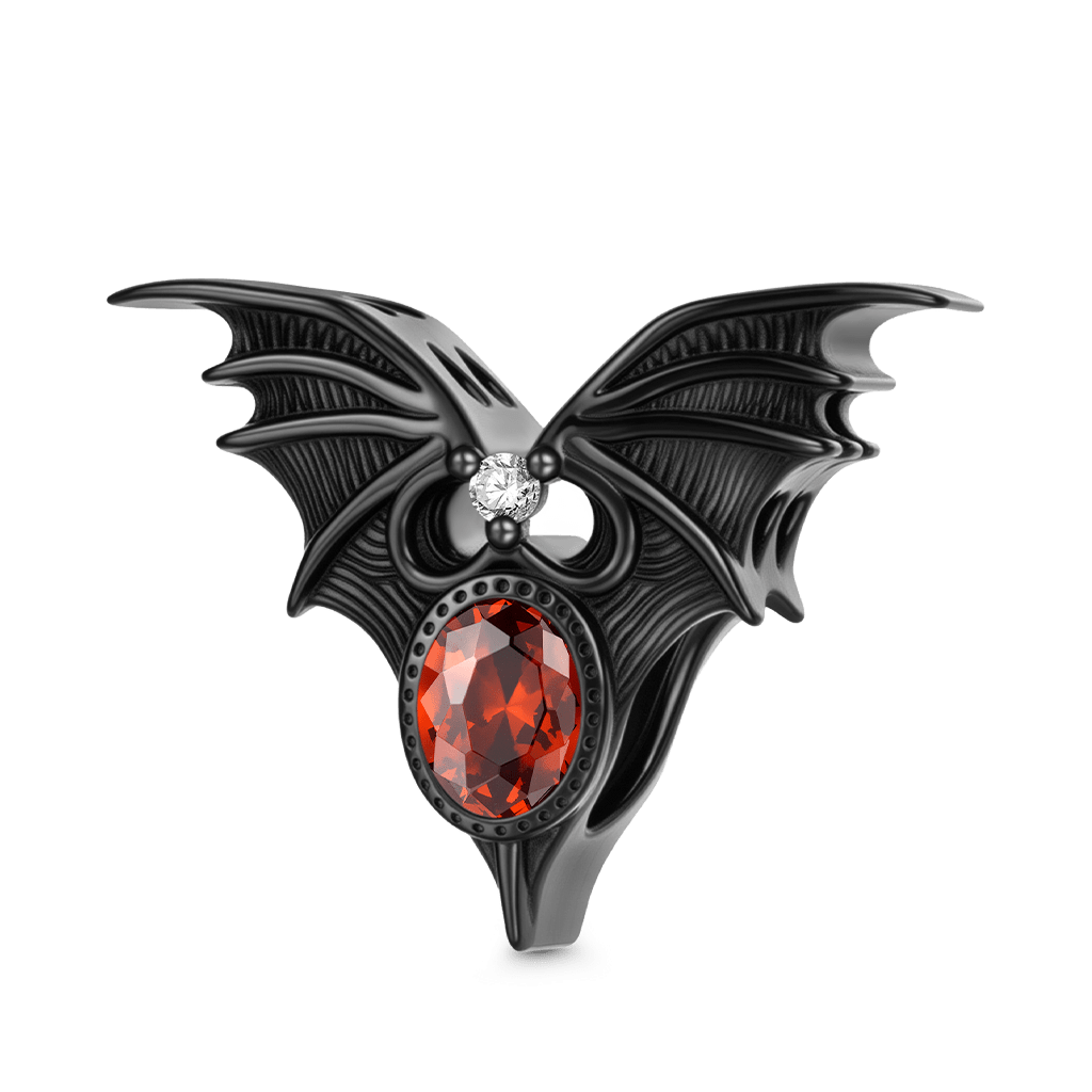 Gnoce Holloween Bat Birthstone Charm_2