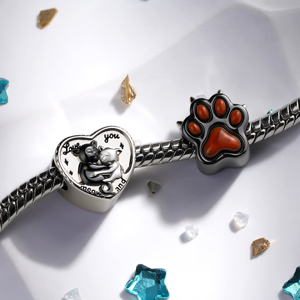 Gnoce Embrace Cat Personalized Photo Charm_2