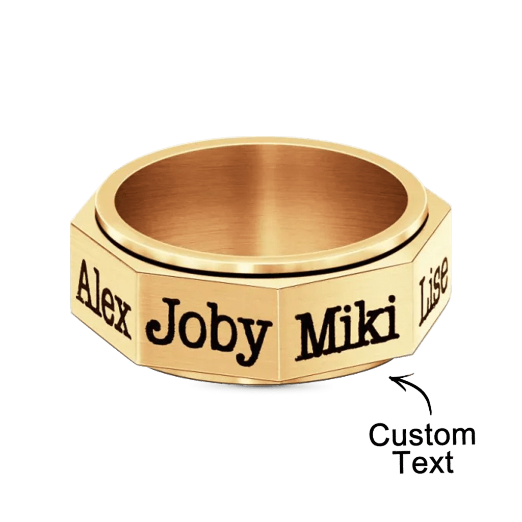 Gnoce Personalized Engravable Men Band Ring_2