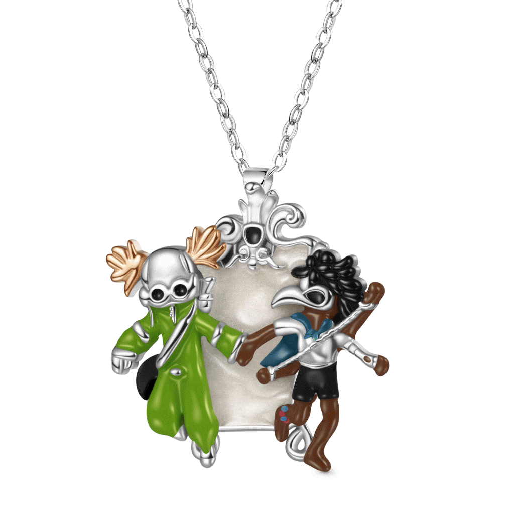 Gnoce Little Nightmares Badge Mirror Necklace_1