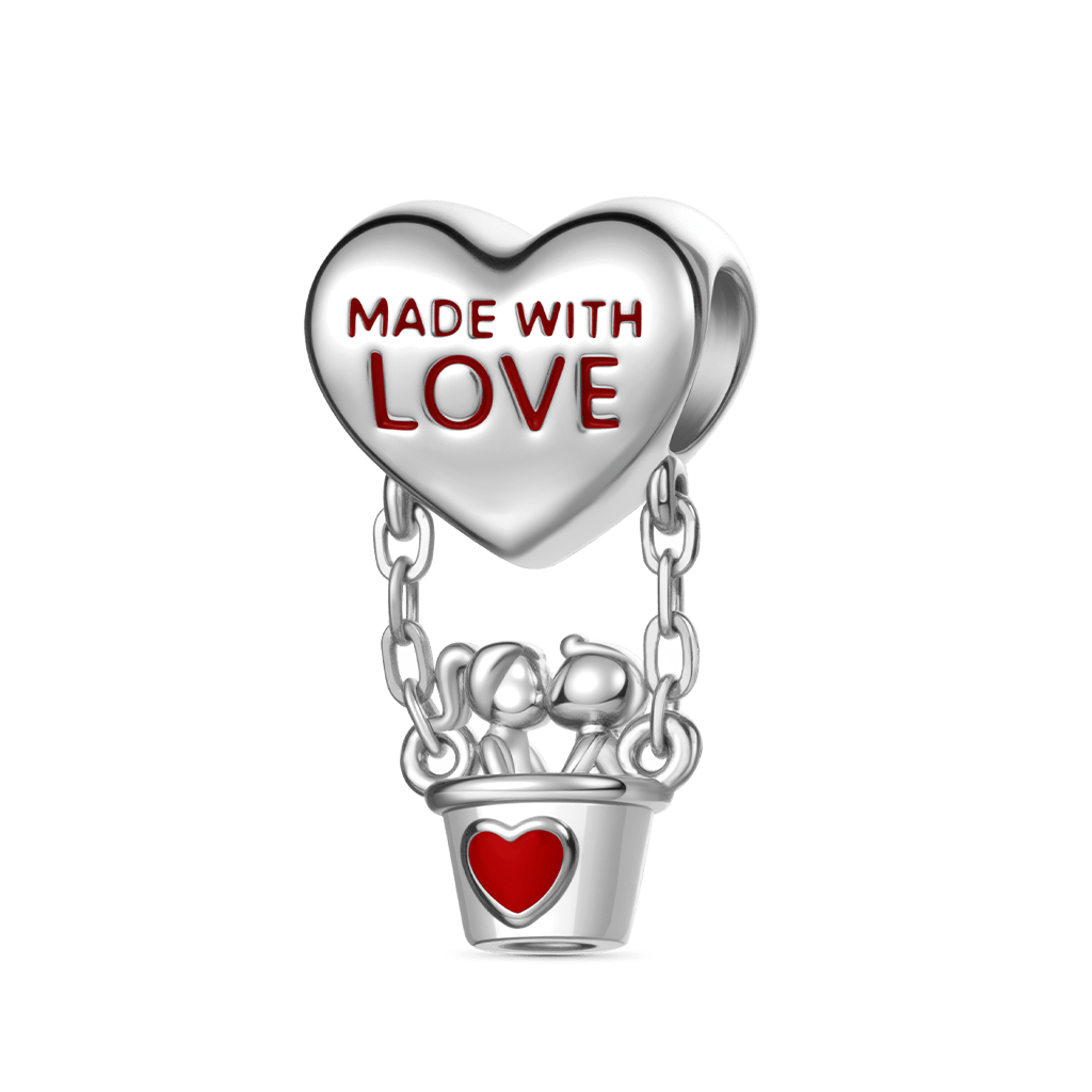 Gnoce Valentine's Day Heart Hot Air Balloon Charm_1