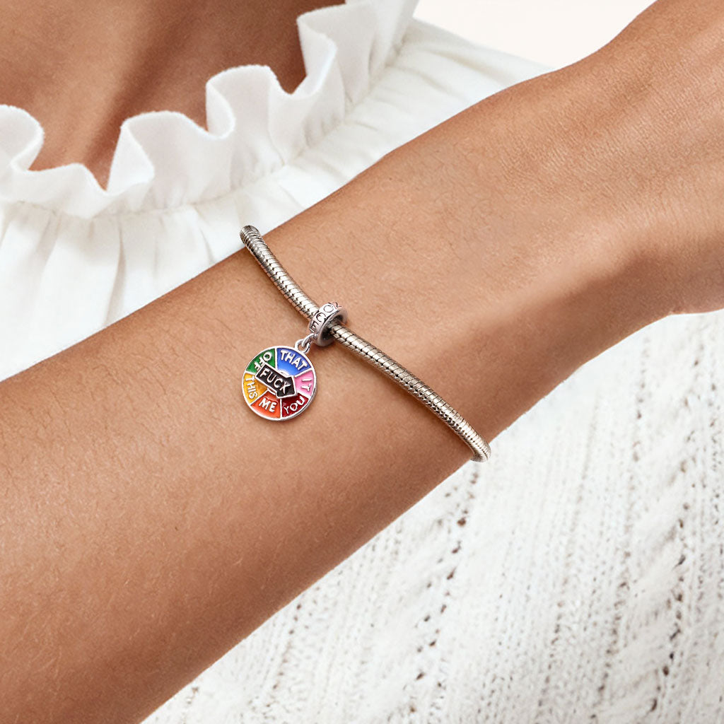 Gnoce Edgy Spinner Wheel Pendant Dangle Charm_2