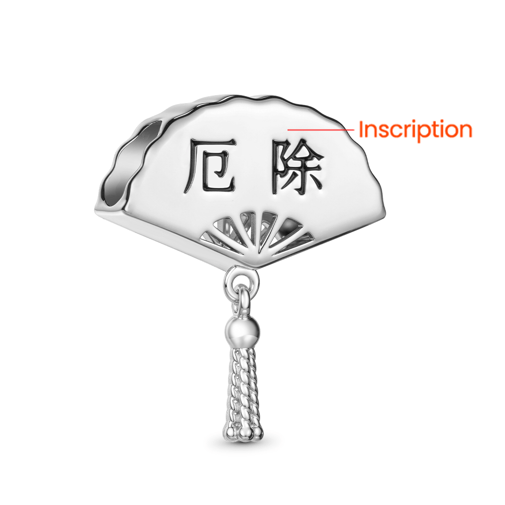 Gnoce Japan Mount Fuji Japan Customized Blessings Fan Charm_5