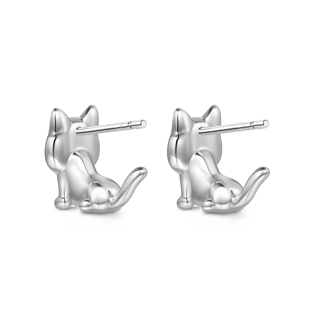 Gnoce Grumpy Cat Stud Earrings_4