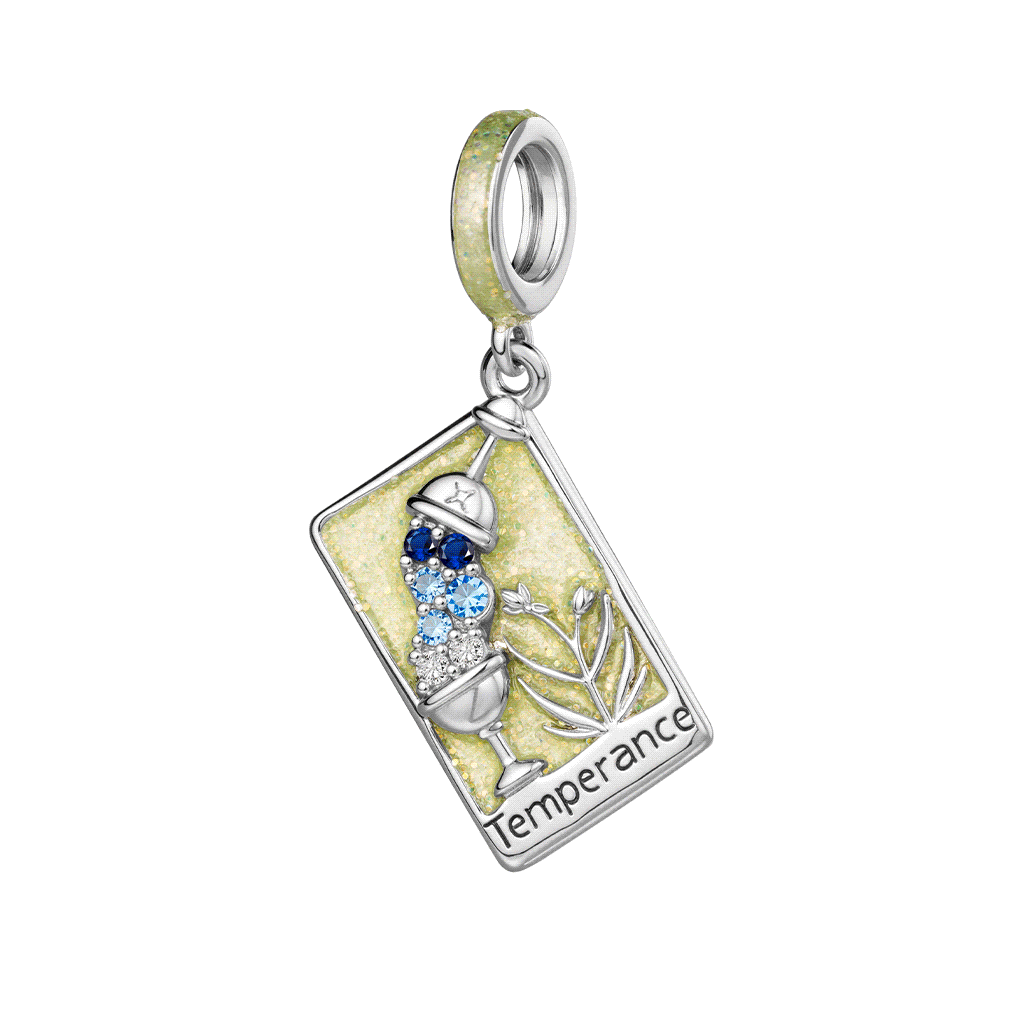 Gnoce Tarot Temperance Card Glow-in-the-Dark Pendant Dangle Charm_1