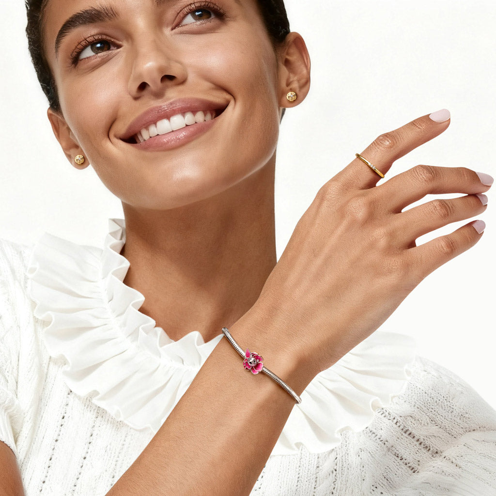 Gnoce Peach Blossom Cat Charm_4