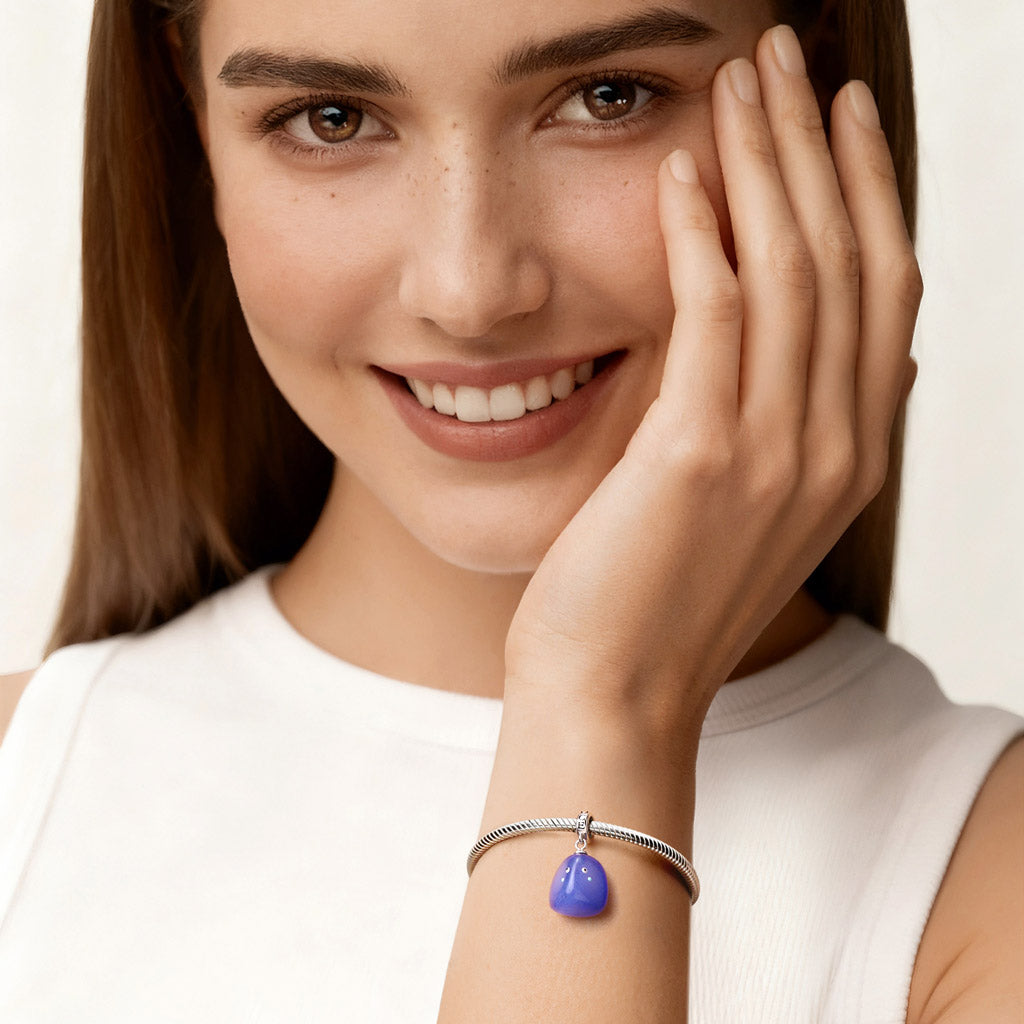 Gnoce Squishy Blue Pet Stone Dangle Charm Pendant_4