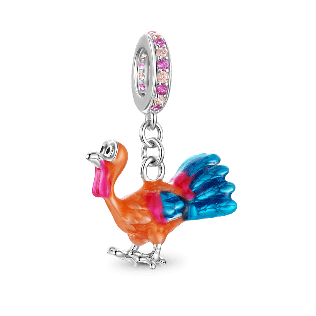 Gnoce Thanksgiving Day Turkey Pendant Dangle Charm_1