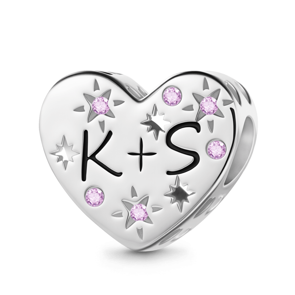 Gnoce Hollow Heart-Shaped Engravable Charm_1