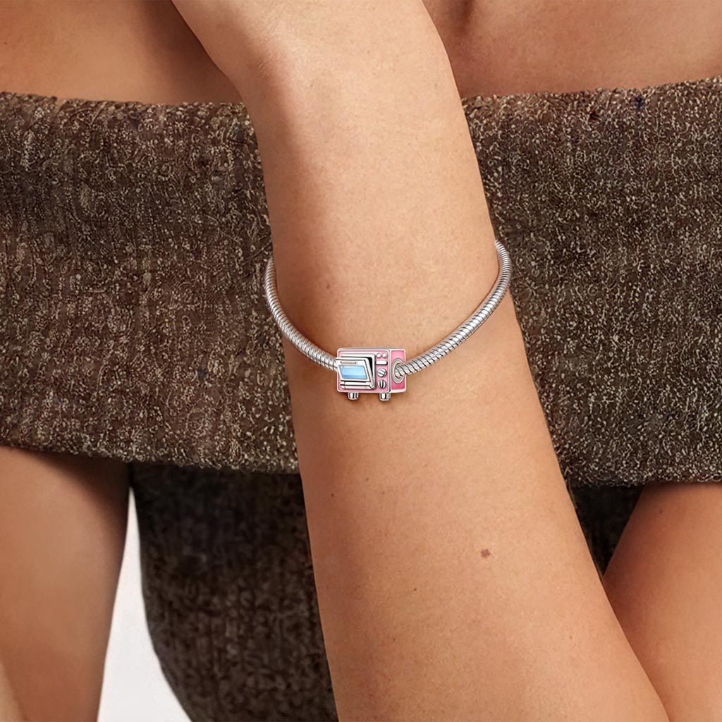 Gnoce Pink Microwave Pendant Dangle Charm_2