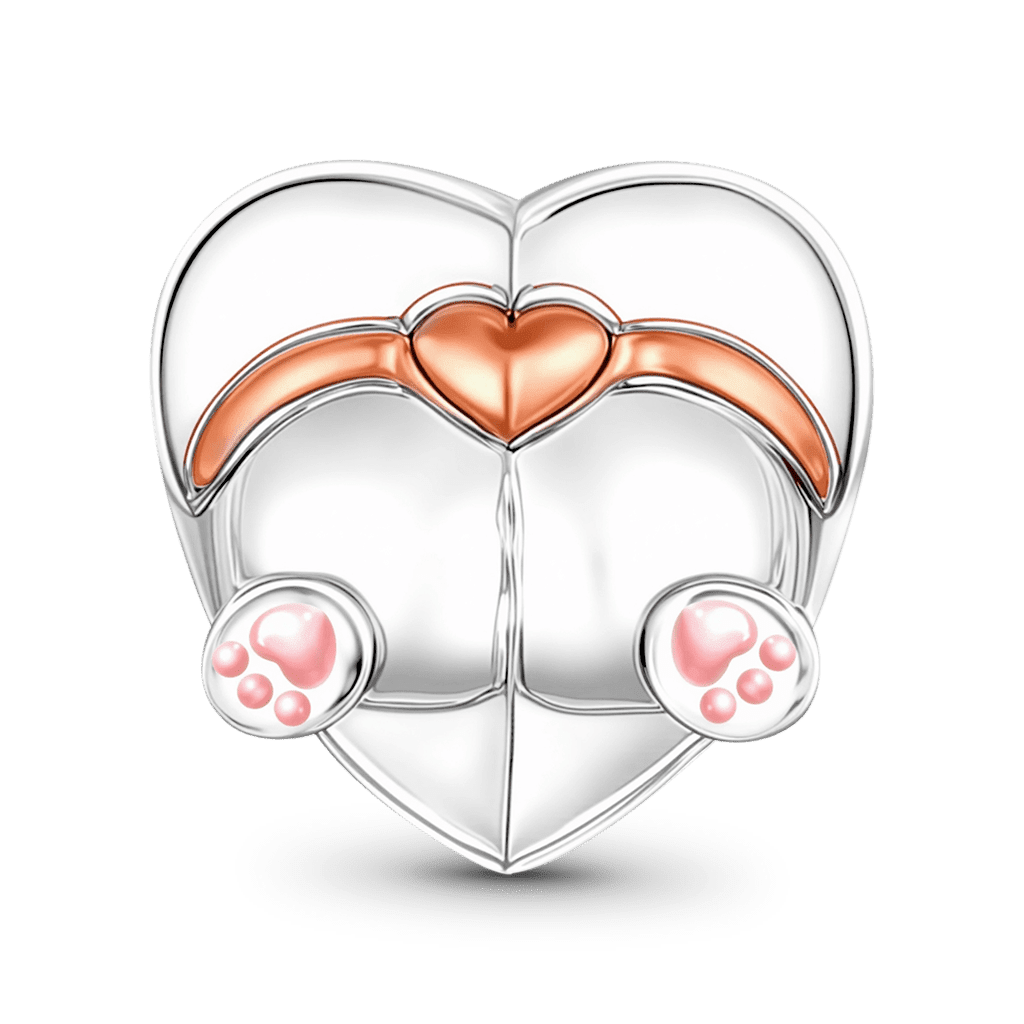 Gnoce Heart-shaped Corgi Stopper Charm_5