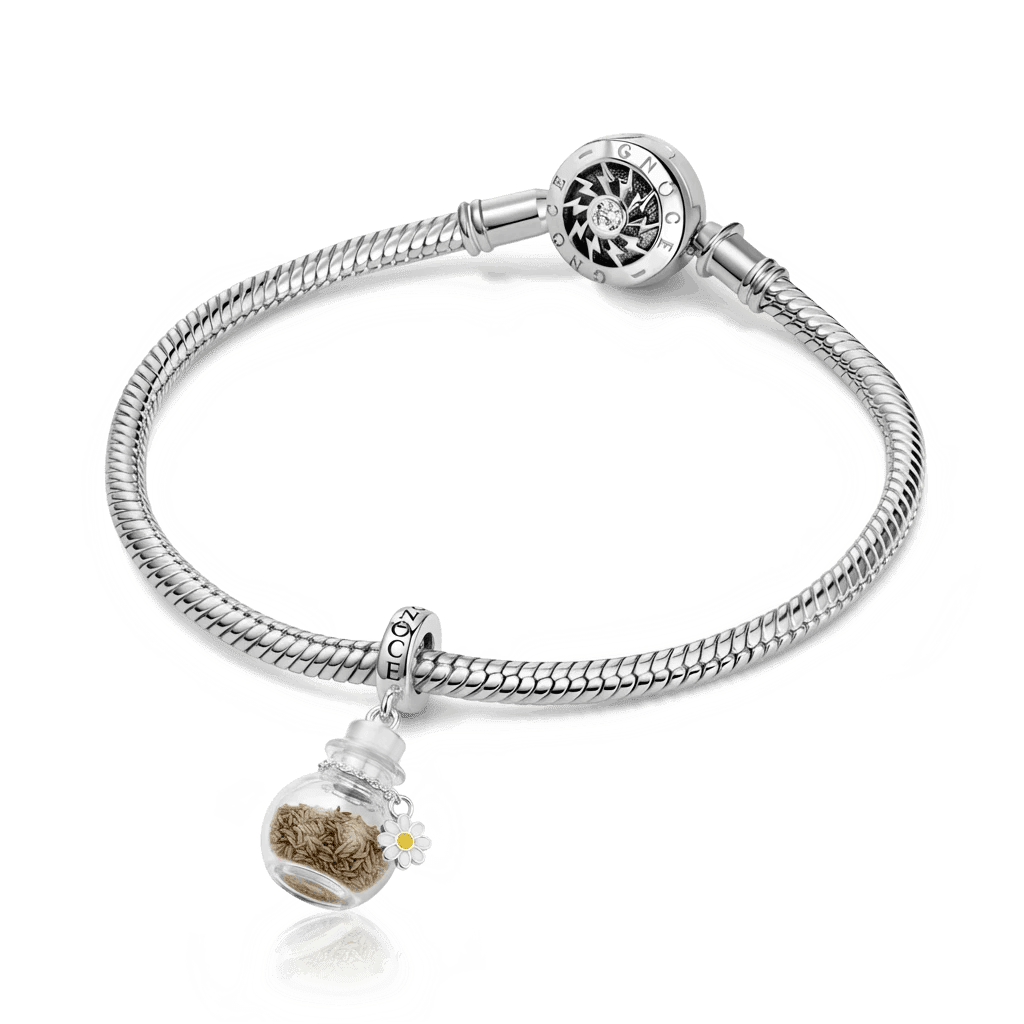 Gnoce Daisy Seed Wishing Bottle Pendant Dangle Charm_4