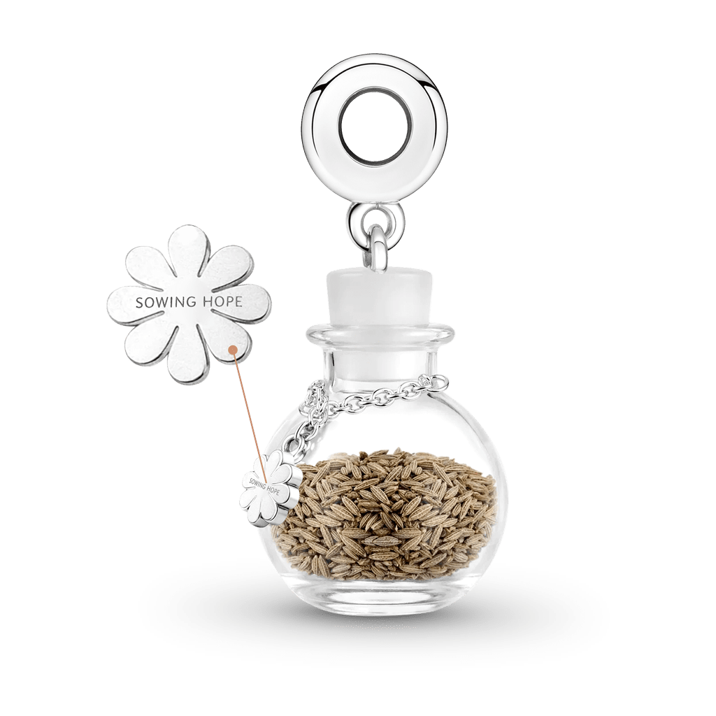 Gnoce Daisy Seed Wishing Bottle Pendant Dangle Charm_2