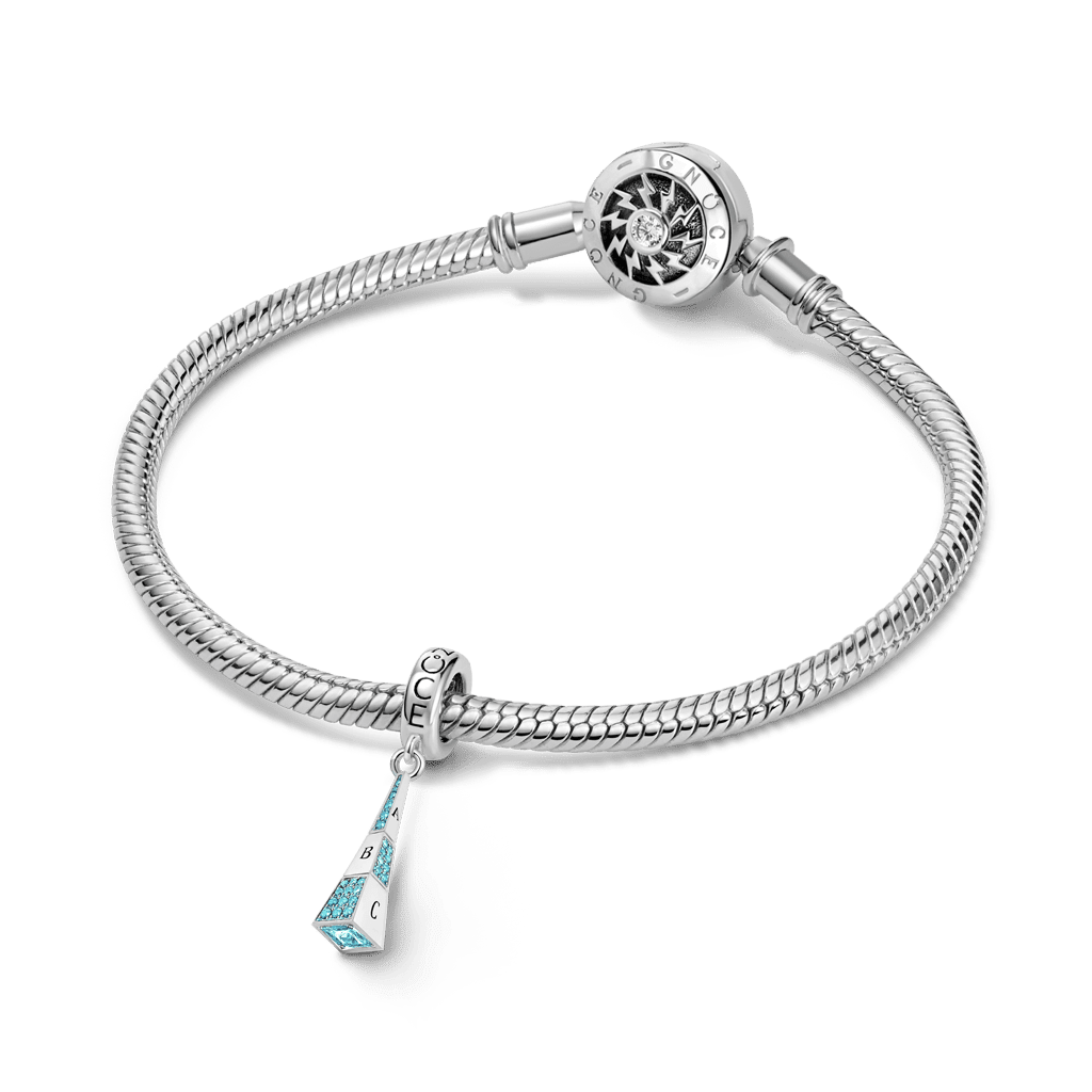 Gnoce Rotating Geometry Customised Birthstone Pendant Dangle Charm_4