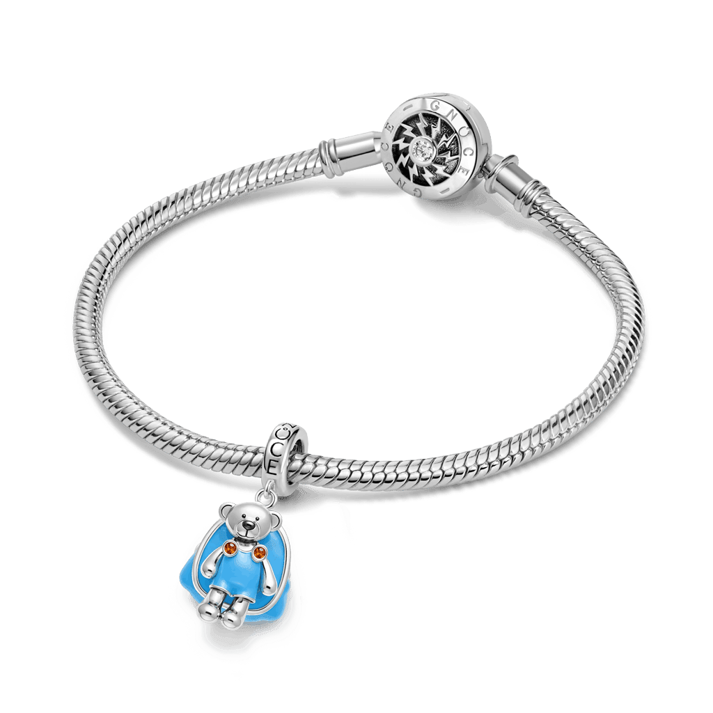 Gnoce Back-to-School Bear Pendant Dangle Charm_3