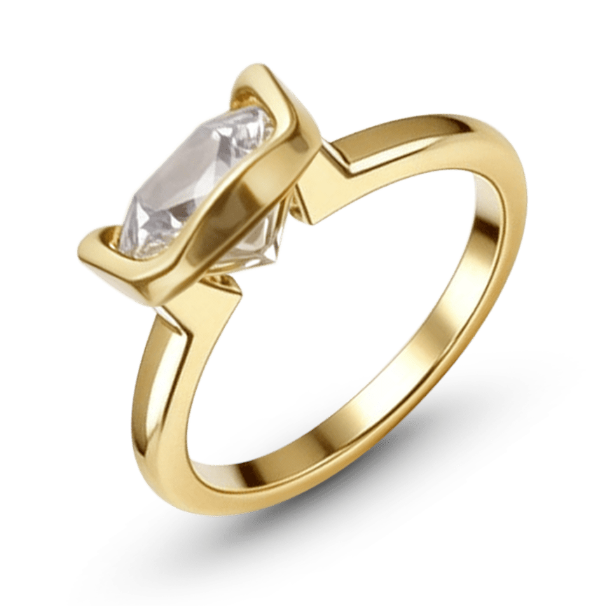 Gnoce Oval Cut Moissanite Engagement Ring_4