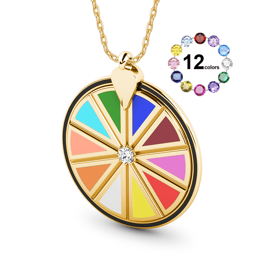Gnoce Color Wheel Pendant Necklace_1