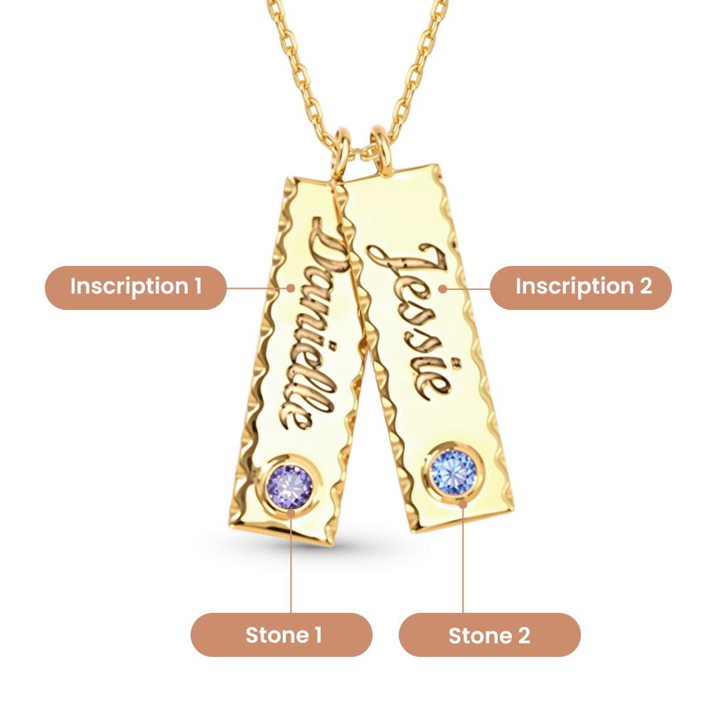 Gnoce Double Personalized Tag Name Necklace_4