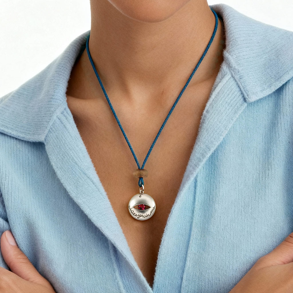 Gnoce "I See You In Me" Evil Eye Wishball Necklace_3