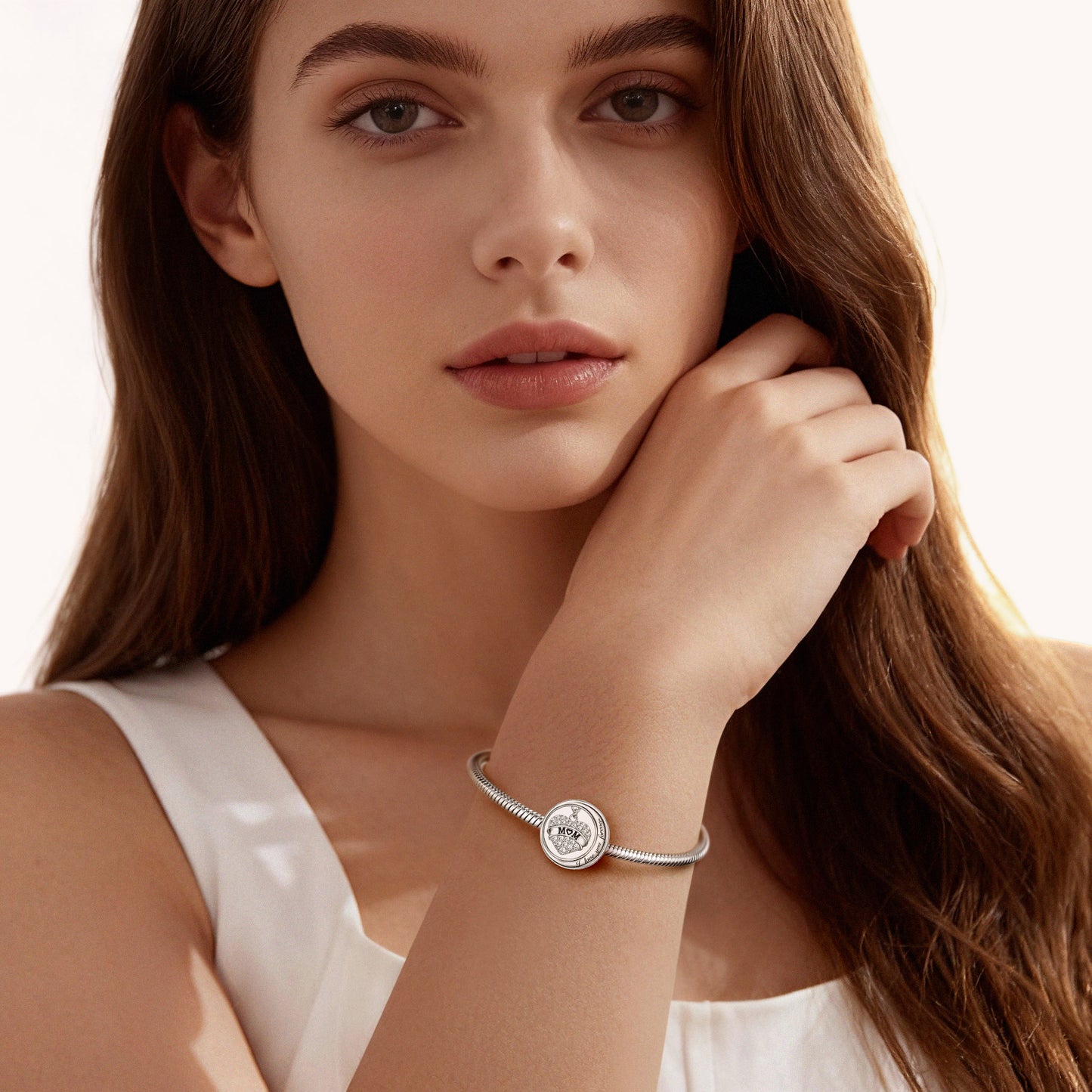 Gnoce Mother's Day Mom Moon Personalized Photo Charm_2