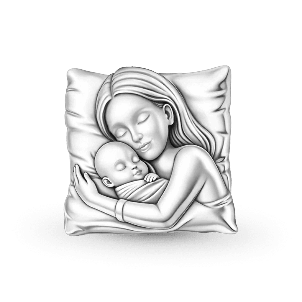 Gnoce Mother's Day Mother & Child Throw Pillow Charm_1