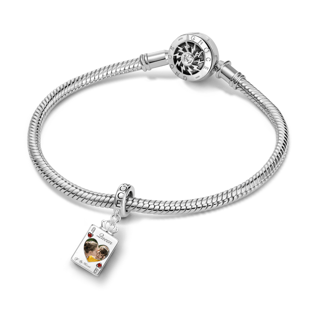 Gnoce Mother's Day Queen Poker Customized Photo Charm_2