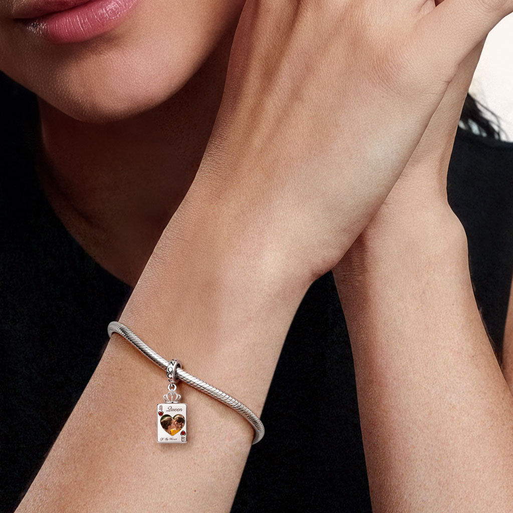 Gnoce Mother's Day Queen Poker Customized Photo Charm_5