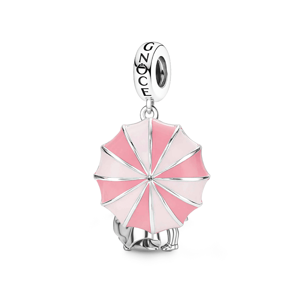 Gnoce Mother & Daughter Under Umbrella Pendant Dangle Charm_2