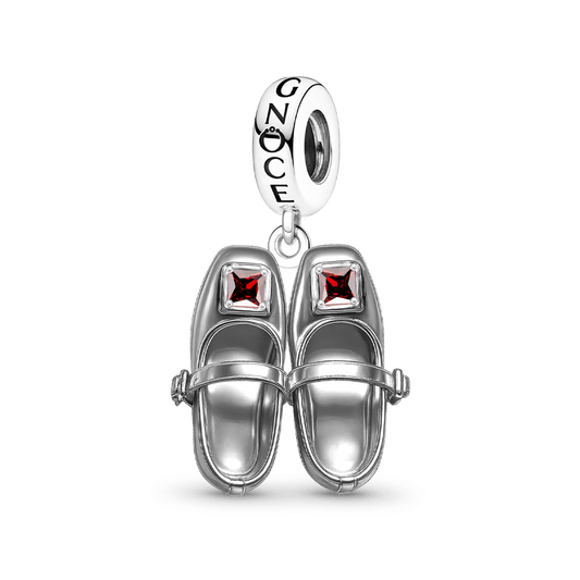 Gnoce Princess Shoe Customized Birthstone Pendant Dangle Charm_1