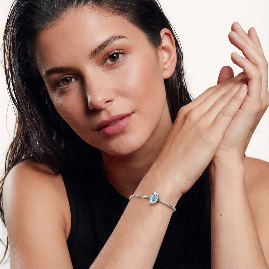 Gnoce Seal Embraces Love Birthstone Stopper Charm_4