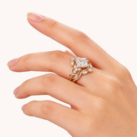 Gnoce Infinity Love Princess-cut Promise Ring_2
