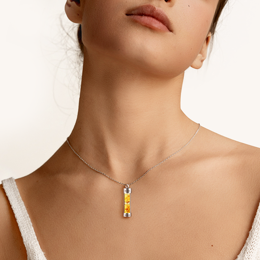 Gnoce Custom Name Necklace Hourglass Remember Gift_2