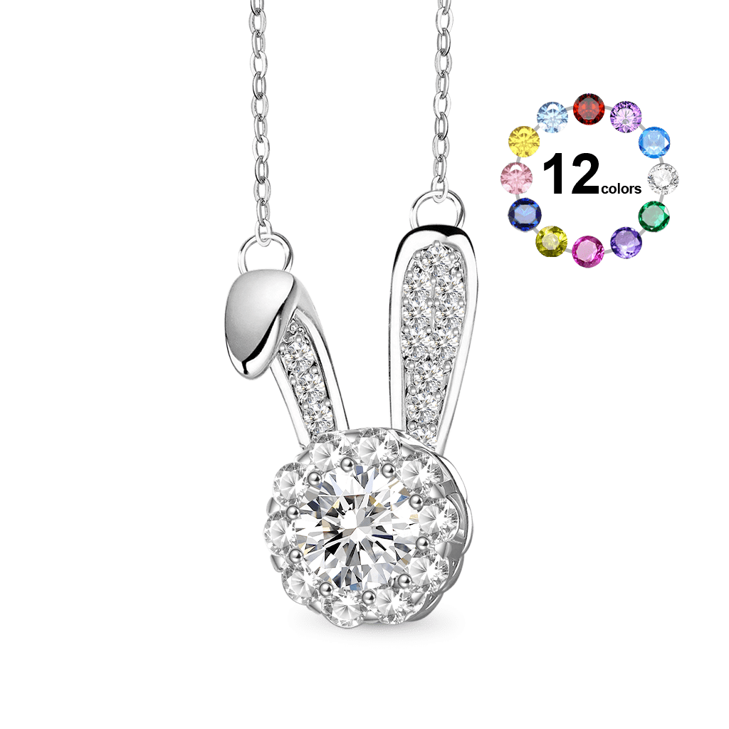 Gncoe Cute Bunny Necklaces_1