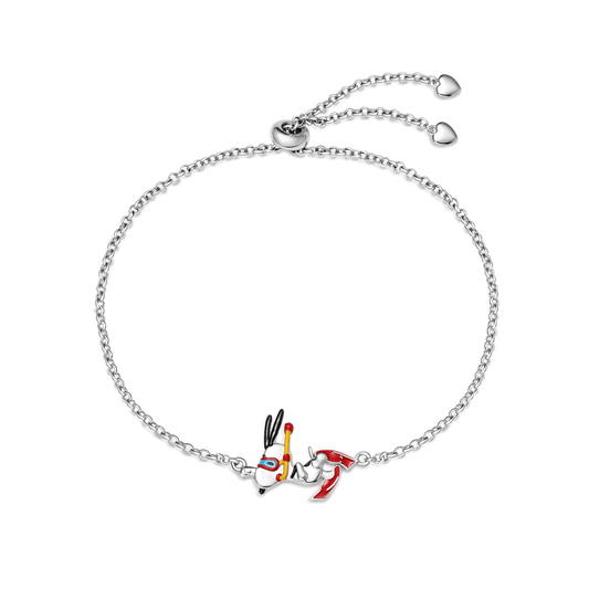Gnoce Peanuts Snoopy Skateboarding Adjustable Bracelet_1