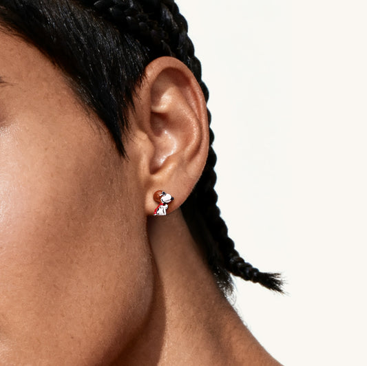 Gnoce Peanuts Snoopy Wearing Sunglasses Stud Earrings_2